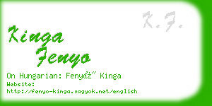 kinga fenyo business card